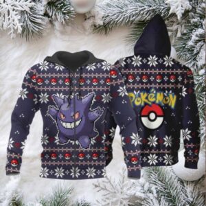 Eevee Anime Pokemon Manga Ugly Christmas Sweater 1k863 Fan Gift Stylist Unisex Cartoon Graphic Outfits Aop 3d Hoodie