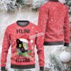 Black Cat Dad Falalala Ugly Christmas Sweater Ladies Black Cat Dad Falalala Ugly Christmas Sweater Ladies