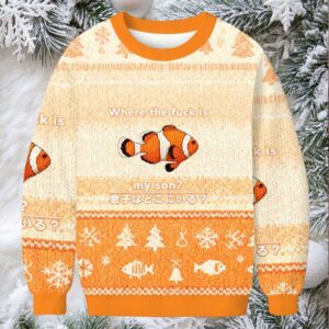 Fish Looking For Son Christmas Ugly Sweatshirt
