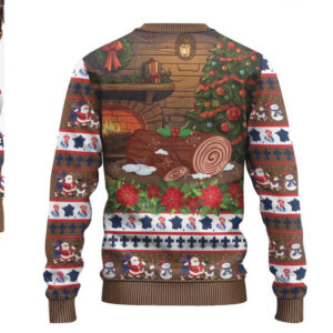 France Christmas Ugly Christmas Sweater Buche De Noel