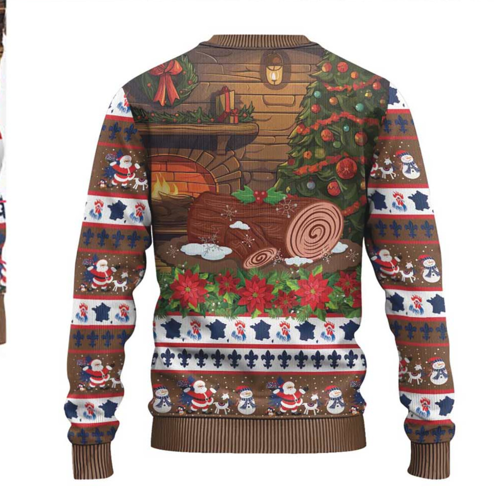 France Christmas Ugly Christmas Sweater Buche De Noel
