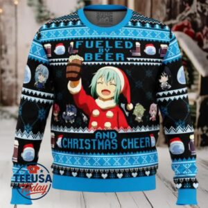Fueled By Beer That Time I Got Reincarnated as a Slime Ugly Christmas Sweater