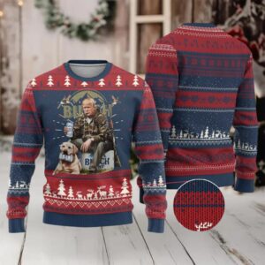 Funny Black Cat Ugly Christmas Sweater Bruh Retro Cat Meme Graphic