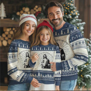 Funny Cheers To The Birthday Boy Ugly Christmas Sweater Xmas Christian Faith