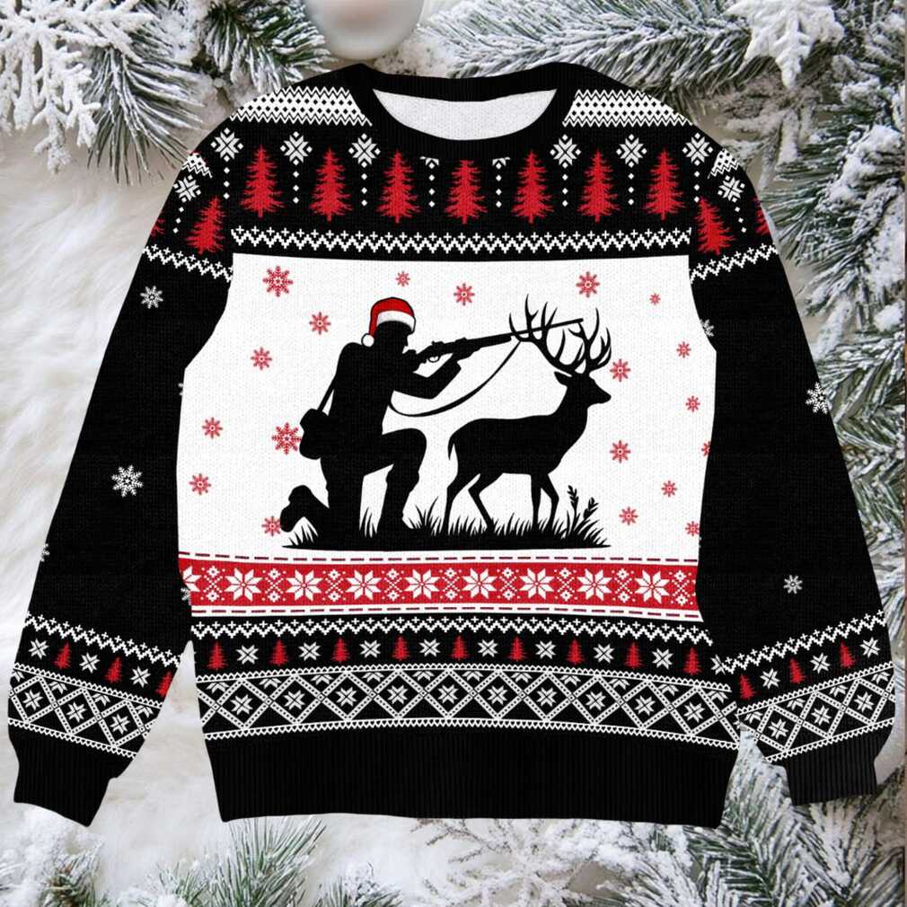 Funny Deer Hunting Ugly Christmas Sweater – Perfect Gift for Hunters & Outdoorsmen, Holiday Knit Funny Deer Hunting Ugly Christmas Sweater – Perfect Gift for Hunters & Outdoorsmen, Holiday Knit