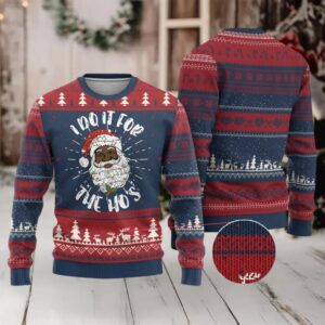 Funny Santa Claus Ugly Christmas Sweater African American Xmas Vintage Black Santa