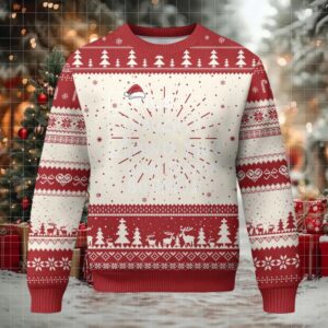 Funny Xmas Ugly Christmas Sweater Nice Naughty Mind Your Own Damn Business