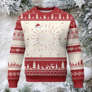 Funny Xmas Ugly Christmas Sweater Nice Naughty Mind Your Own Damn Business