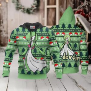 Gardevoir Ugly Christmas Sweater Anime Pokemon Manga 1k770 Fan Gift Stylist Unisex Cartoon Graphic Outfits Aop 3d Hoodie,