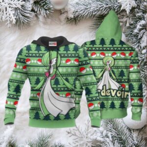 Gardevoir Ugly Christmas Sweater Anime Pokemon Manga 1k770 Fan Gift Stylist Unisex Cartoon Graphic Outfits Aop 3d Hoodie,