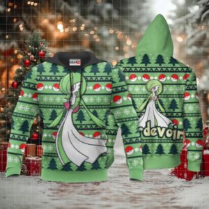 Gardevoir Ugly Christmas Sweater Anime Pokemon Manga 1k770 Fan Gift Stylist Unisex Cartoon Graphic Outfits Aop 3d Hoodie,