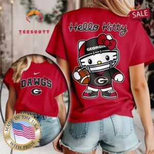 Georgia Bulldogs NCAA Hello Kitty Shirt