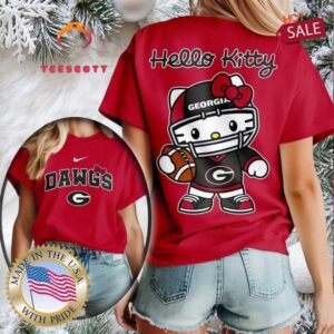 Georgia Bulldogs NCAA Hello Kitty Shirt