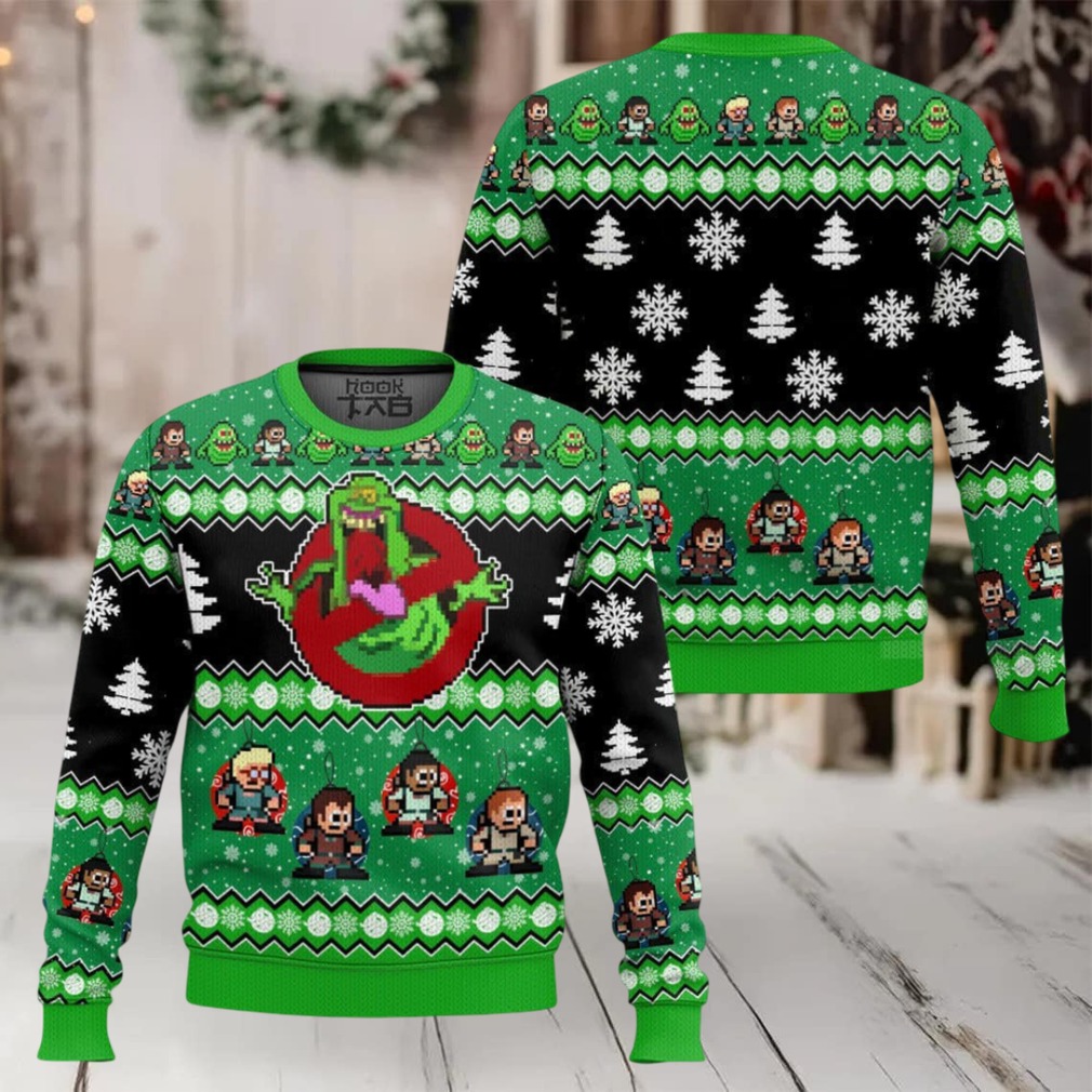 Ghostbusters Slimer Ugly Sweater