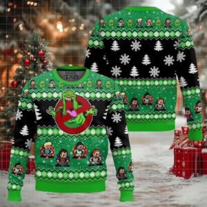 Ghostbusters Slimer Ugly Sweater Ugly Sweater