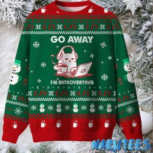 Go Away I’m Introverting Ugly Christmas Sweater