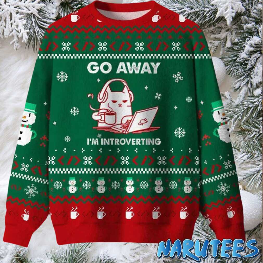 Go Away I’m Introverting Ugly Christmas Sweater Go Away I’m Introverting Ugly Christmas Sweater