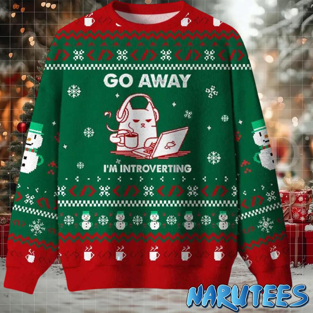 Go Away I’m Introverting Ugly Christmas Sweater Go Away I’m Introverting Ugly Christmas Sweater