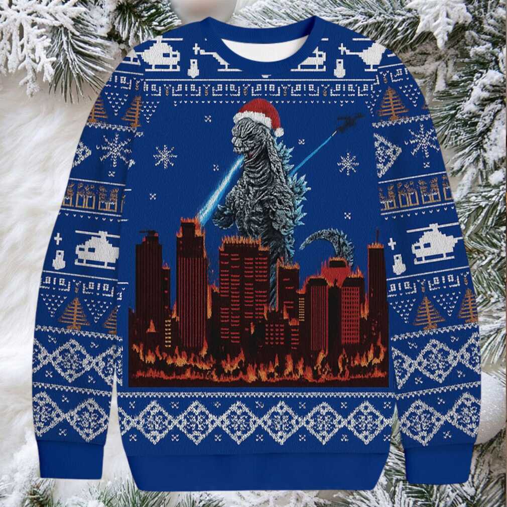 Godzilla Minus One Opening Night Christmas Ugly Sweatshirt Godzilla Minus One Opening Night Christmas Ugly Sweatshirt