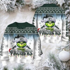 Green Bay Packers Grinch Stolen Christmas Sweater