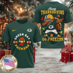Green Bay Packers NFL Turkey Game Happy Thanksgiving Shirt