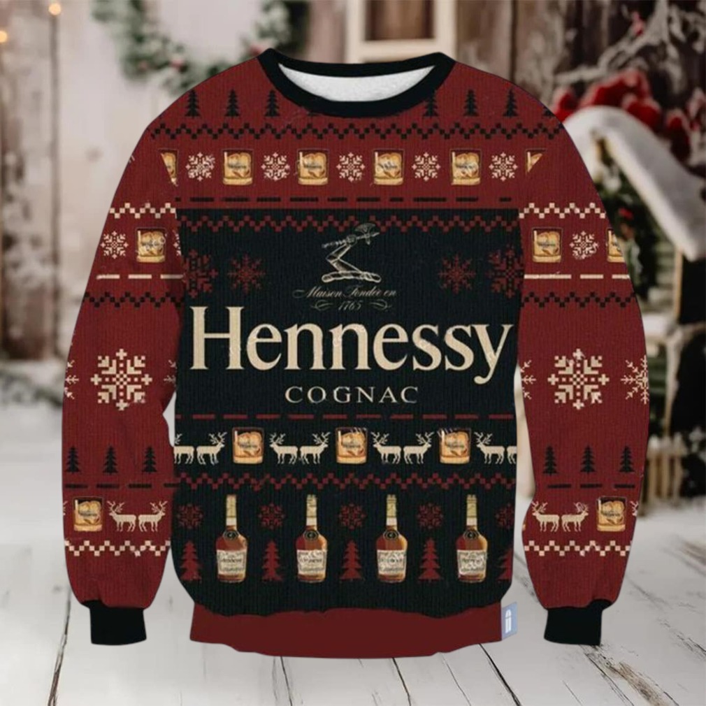 Hennessy Cognac Ugly Christmas Sweater 2025 Hennessy Cognac Ugly Christmas Sweater 2025