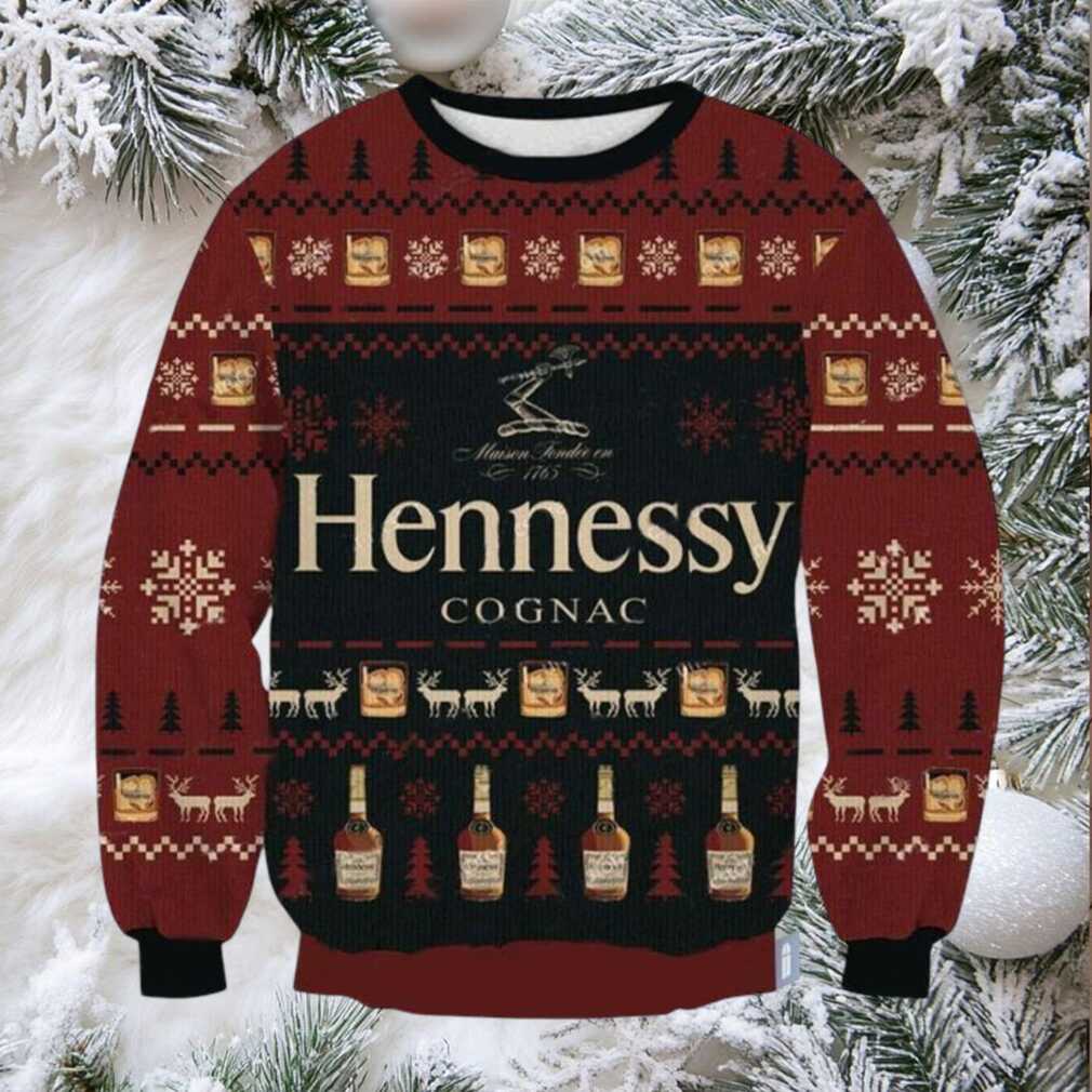 Hennessy Cognac Ugly Christmas Sweater 2025 Hennessy Cognac Ugly Christmas Sweater 2025