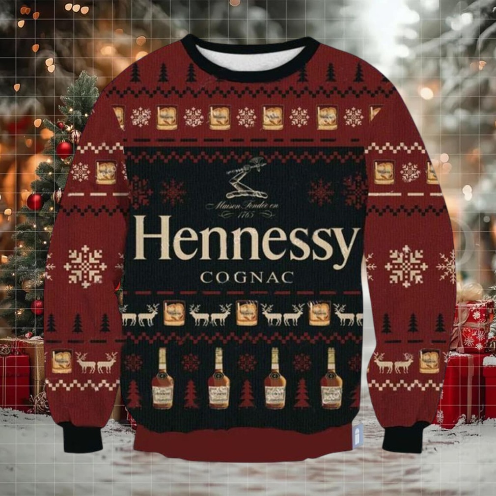 Hennessy Cognac Ugly Christmas Sweater 2025 Hennessy Cognac Ugly Christmas Sweater 2025