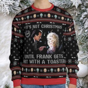 Hit With A Toaster Scrooged Ugly Christmas Sweatshirt