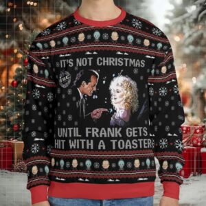 Hit With A Toaster Scrooged Ugly Christmas Sweatshirt