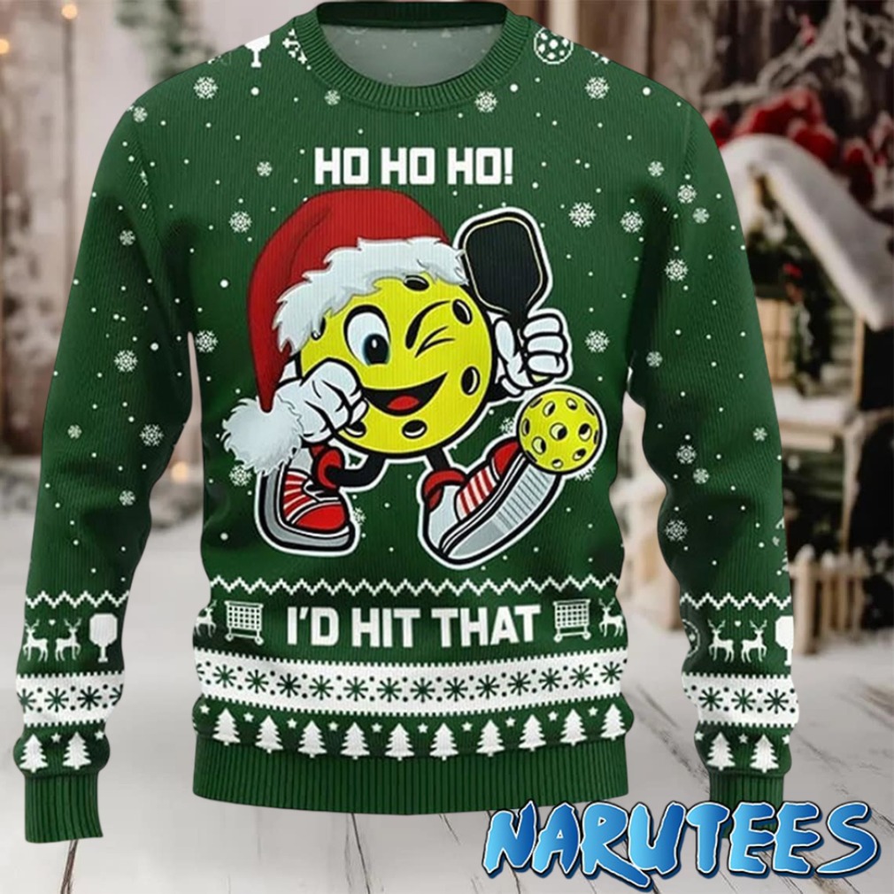 Ho Ho Ho I’d Hit That Pickleball Ugly Sweater
