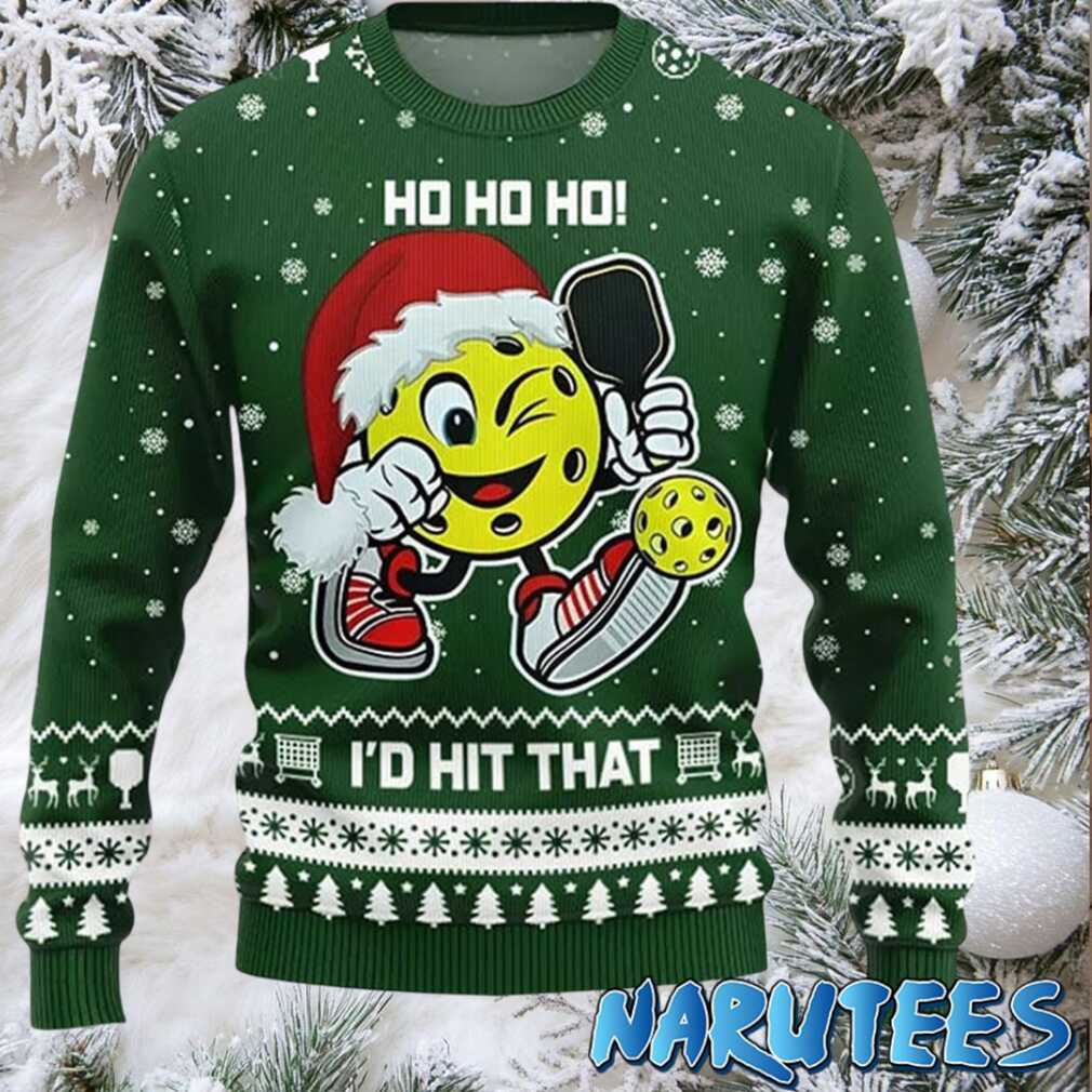 Ho Ho Ho I’d Hit That Pickleball Ugly Sweater