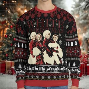 Holiday Magic White Christmas Ugly Christmas Sweatshirt