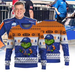 Hope over Heroin Vita C Shot × Grinch Top Fuel Ugly Christmas Sweater NHRA