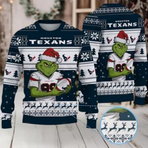 Houston Texans Grinch Ugly Christmas Sweater