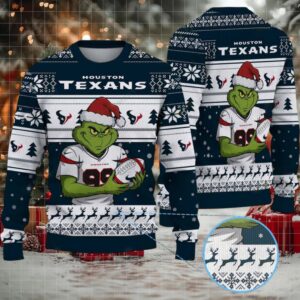 Houston Texans Grinch Ugly Christmas Sweater