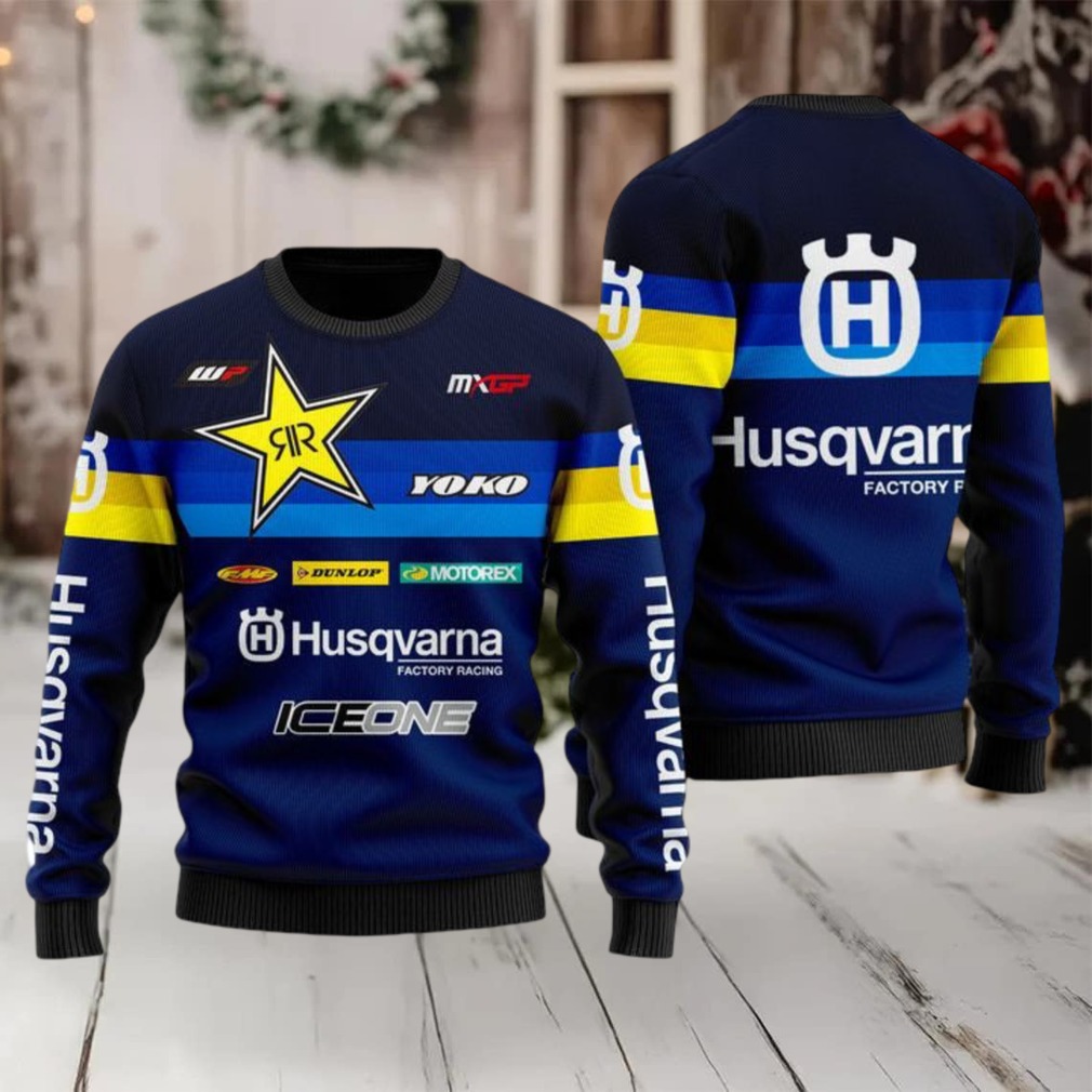 Husqvarna Factory Racing Navy Ugly Sweater