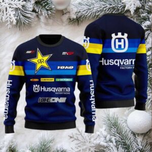 Husqvarna Factory Racing Navy Ugly Sweater