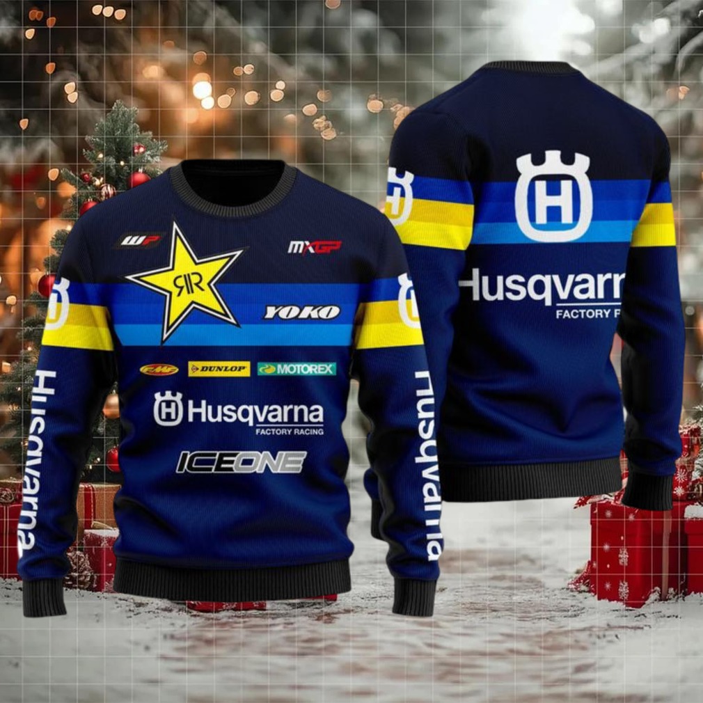 Husqvarna Factory Racing Navy Ugly Sweater Husqvarna Factory Racing Navy Ugly Sweater
