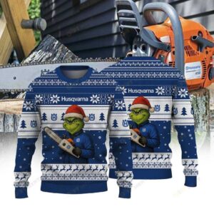 Husqvarna × Grinch Official Ugly Christmas Sweater