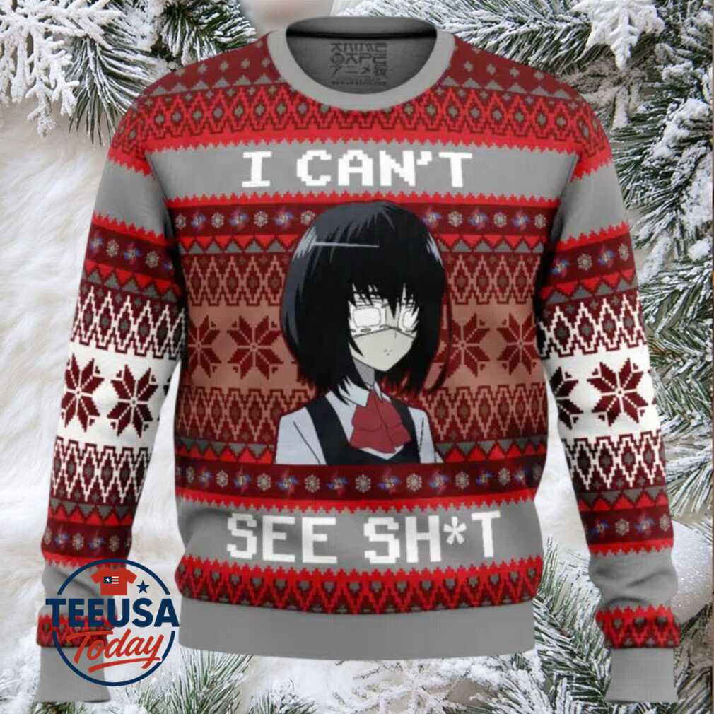 I Can’t See Mei Misaki Another Ugly Christmas Sweater