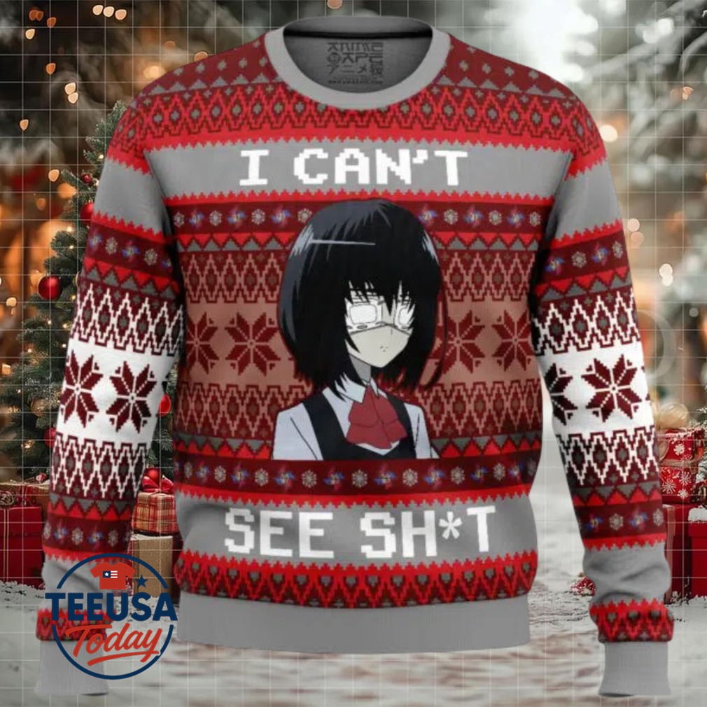 I Can’t See Mei Misaki Another Ugly Christmas Sweater