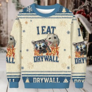 I Eat Drywall Christmas Ugly Sweatshirt