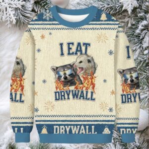 I Eat Drywall Christmas Ugly Sweatshirt