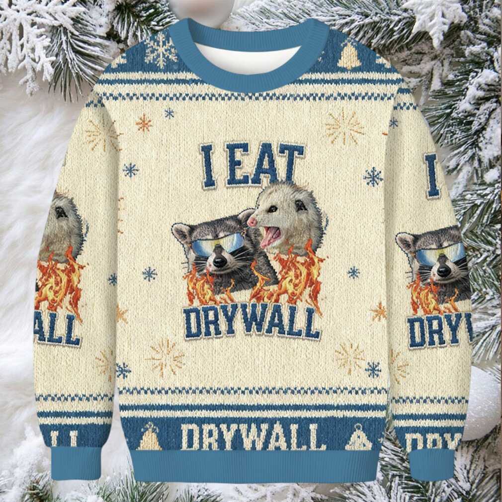 I Eat Drywall Christmas Ugly Sweatshirt I Eat Drywall Christmas Ugly Sweatshirt