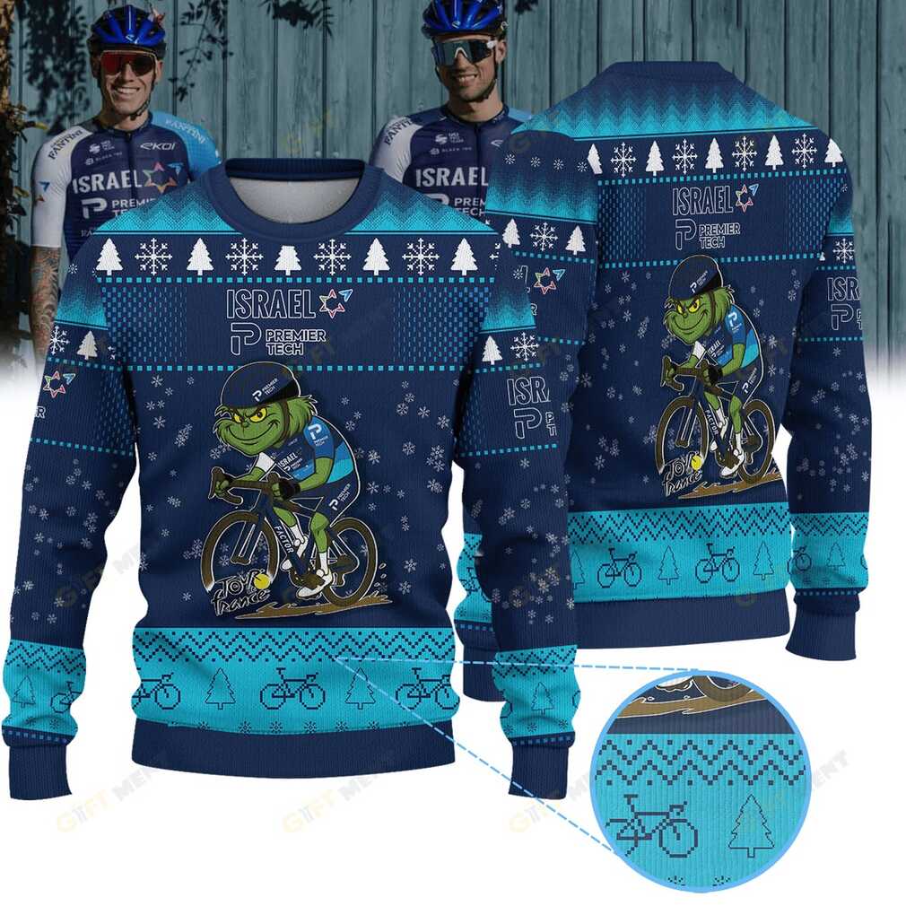 Israel Premier Tech Grinch Christmas Ugly Sweater front view