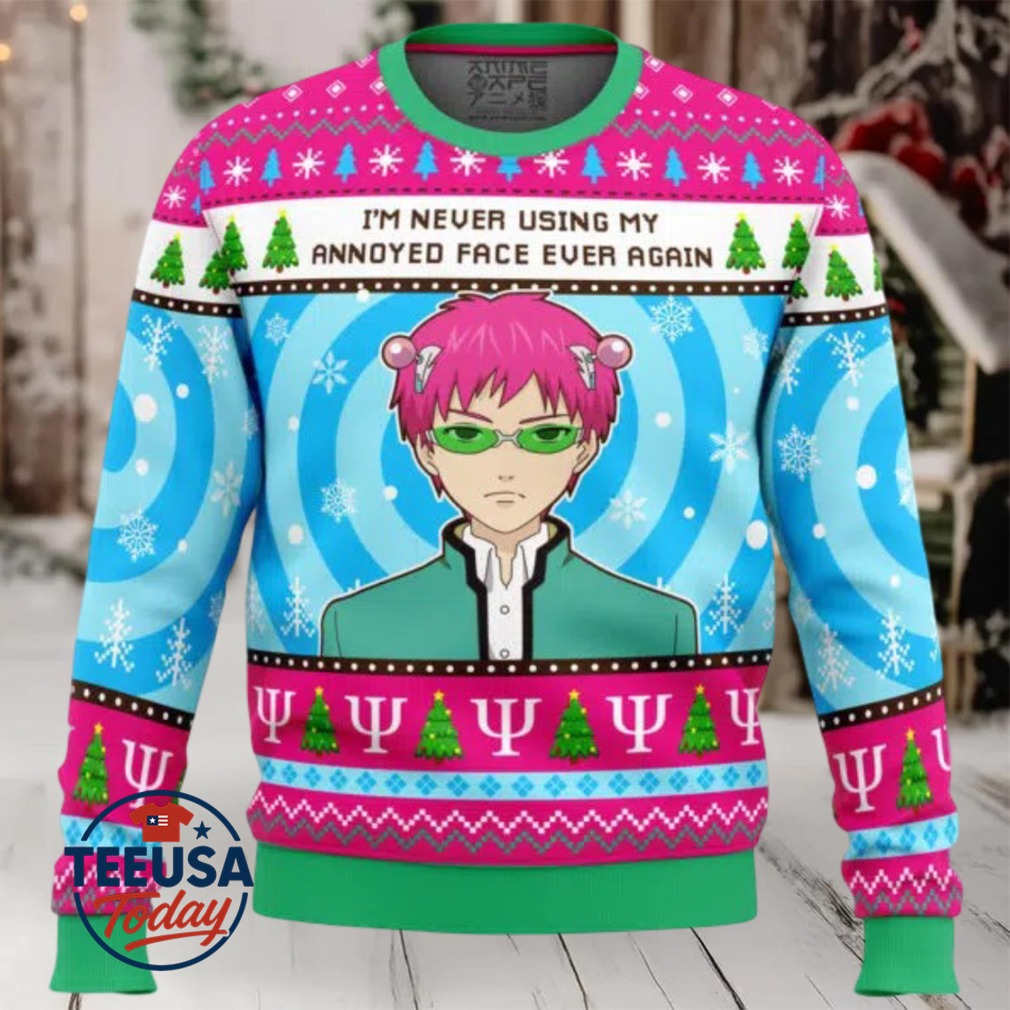 I’m Never Using The Disastrous Life of Saiki K Ugly Christmas Sweater I’m Never Using The Disastrous Life of Saiki K Ugly Christmas Sweater