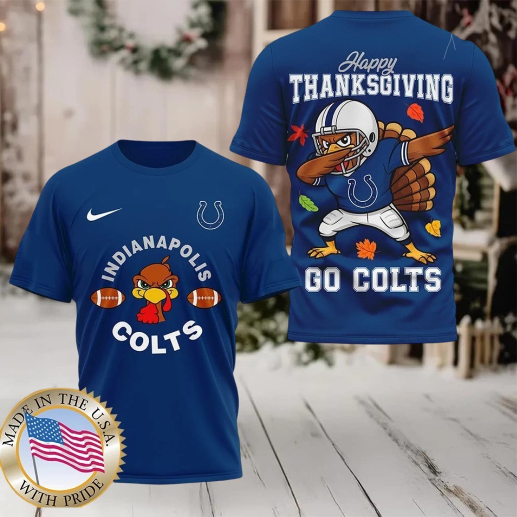 Indianapolis Colts NFL Turkey Game Happy Thanksgiving Shirt front design