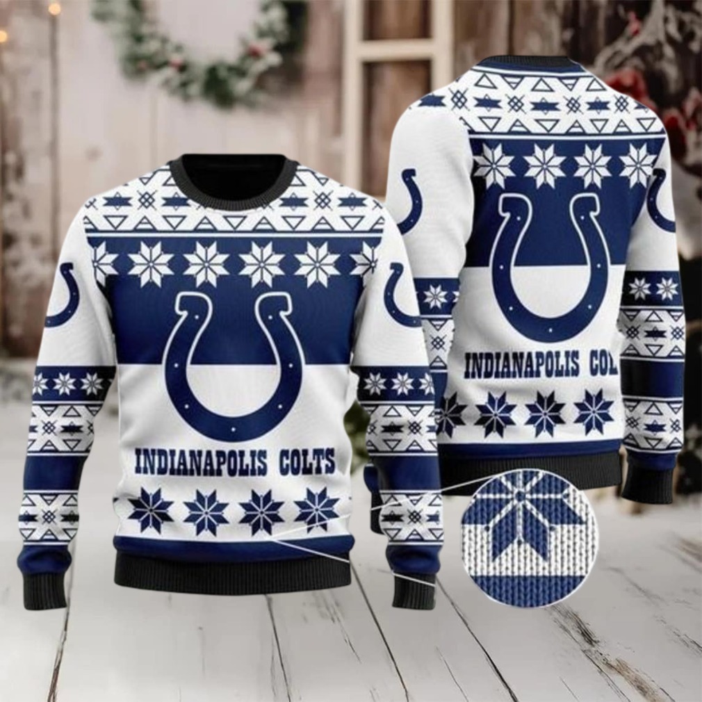 Indianapolis Colts Wool Ugly Christmas Sweater