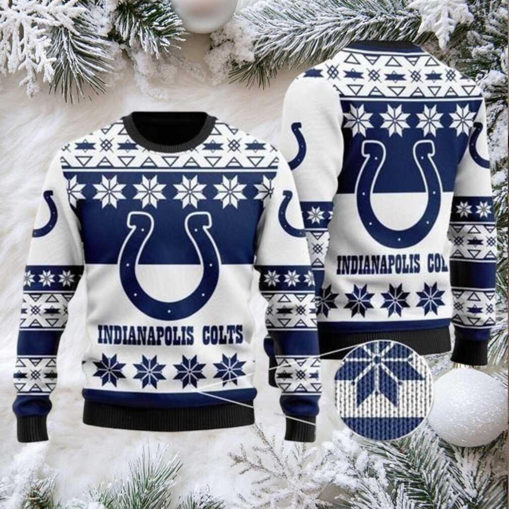 Indianapolis Colts Wool Ugly Christmas Sweater